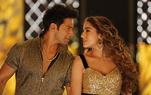 Varun Dhawan and Sara Ali Khan in `Coolie No 1`